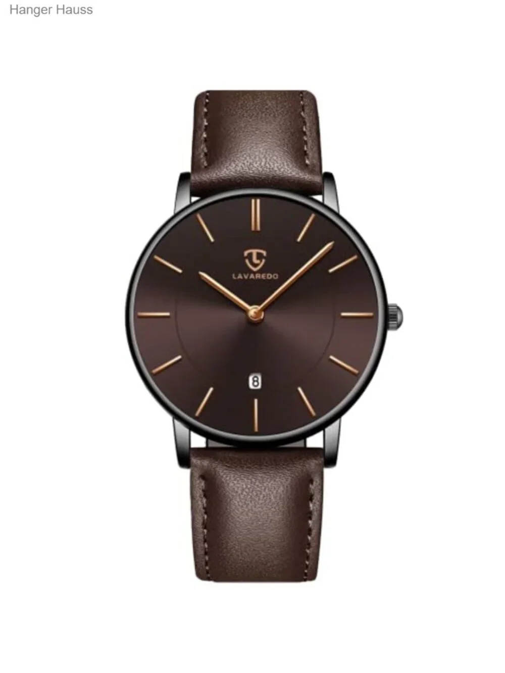 Men's Ultra-Thin Minimalist Analog Leather Watch Quartz 3ATM